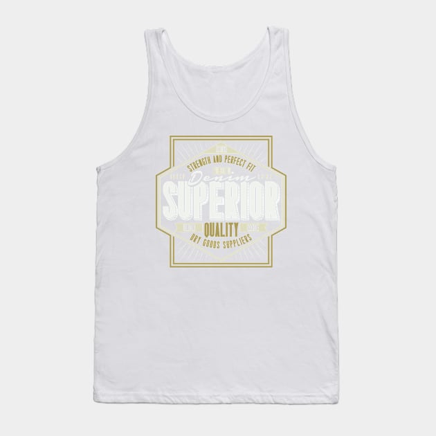 Rugged Denim Superior Quality Tank Top by BrillianD